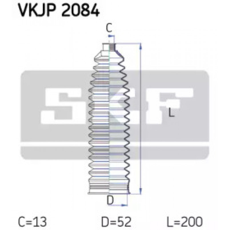 VKJP 2084 SKF - Пильовик привідного валу